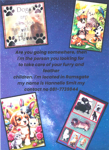 Pet Sitter Hannelie Smit